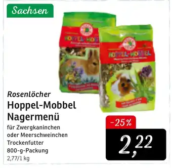 KONSUM Rosenlöcher Hoppel Mobbel Nagermenü 800g Angebot