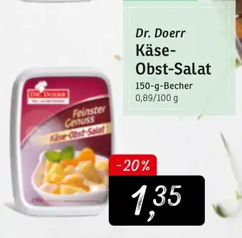 KONSUM Dr. Doerr Käse Obst Salat 150g Becher Angebot