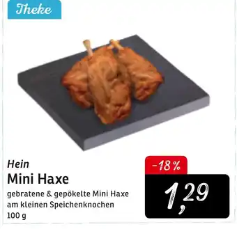 KONSUM Hein Mini Haxe 100g Angebot