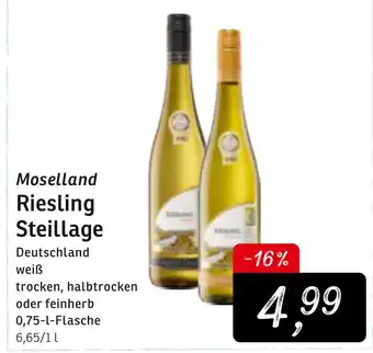 KONSUM Moselland Riesling Steillage 0,75L Angebot