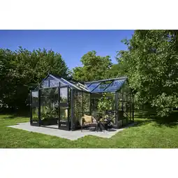 Hagebau JULIANA Gewächshaus Orangerie, anthrazit, Aluminium/Sicherheitsglas - grau Angebot