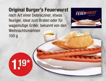 V Markt Original burger’s feuerwurst Angebot