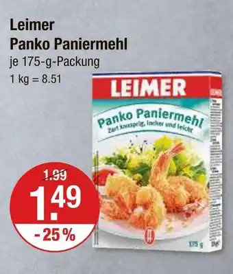 V Markt Leimer panko paniermehl Angebot