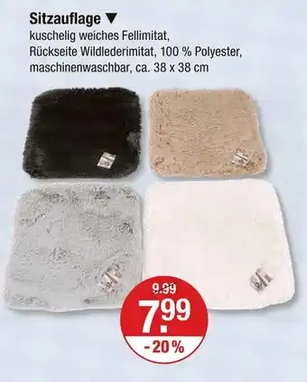 V Markt Sitzauflage Angebot
