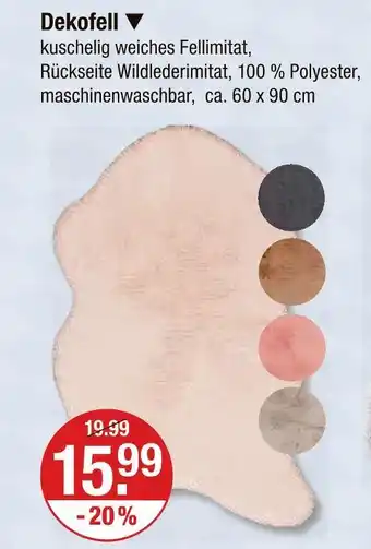 V Markt Dekofell Angebot