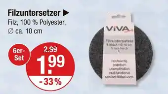 V Markt Viva filzuntersetzer Angebot