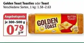 Globus Golden Toast Toasties oder Toast Angebot