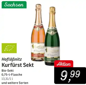 KONSUM Hoflöẞnitz Kurfürst Sekt Angebot