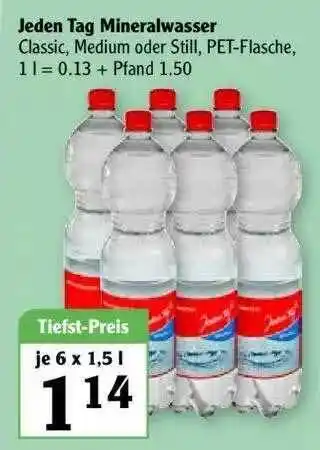 Globus Jeden Tag Mineralwasser Angebot