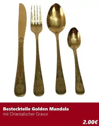 Woolworth Besteckteile Golden Mandala Angebot