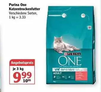 Globus Purina One Katzentrockenfutter Angebot