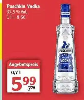 Globus Puschkin Vodka Angebot