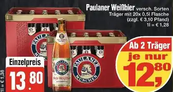 Edeka Xpress Paulaner weißbier Angebot