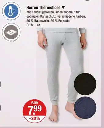V Markt Herren thermohose Angebot