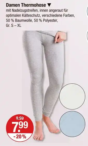 V Markt Damen thermohose Angebot