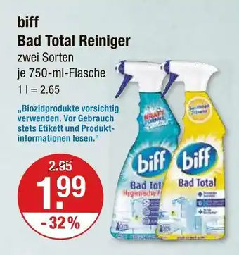 V Markt Biff bad total reiniger Angebot