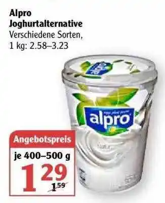 Globus Alpro Joghurtalternative Angebot