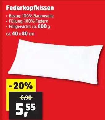 Thomas Philipps Federkopfkissen Angebot