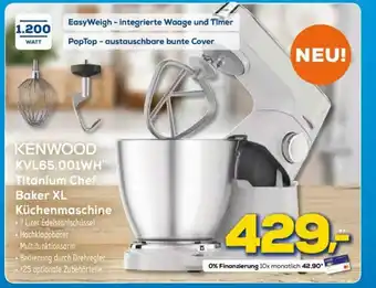 Euronics Kenwood KVL65.001WH Titanium Chef Baker XL Küchenmaschine Angebot