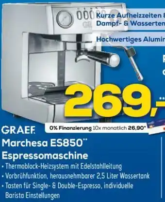 Euronics Graef Marchesa ES850 Espressomaschine Angebot