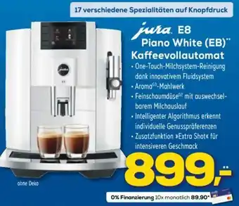 Euronics Jura E8 Piano White (EB) Kaffeevollautomat Angebot