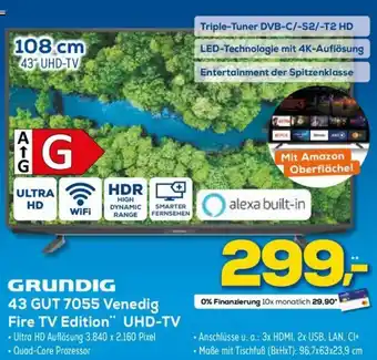 Euronics Grundig 43 GUT 7055 Venedig Fire TV Edition UHD TV Angebot