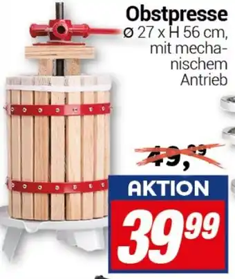 CENTERSHOP Obstpresse Angebot