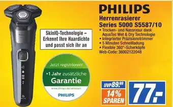 expert Octomedia Philips Herrenrasierer Series 5000 S5587/10 Angebot