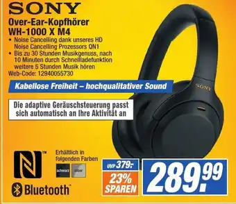 expert Octomedia Sony Over Ear Kopfhörer WH-1000 X M4 Angebot