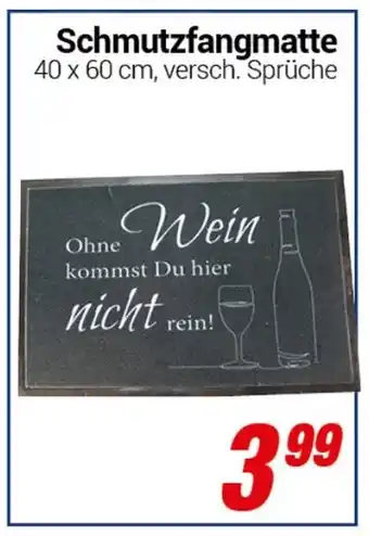 CENTERSHOP Schmutzfangmatte Angebot