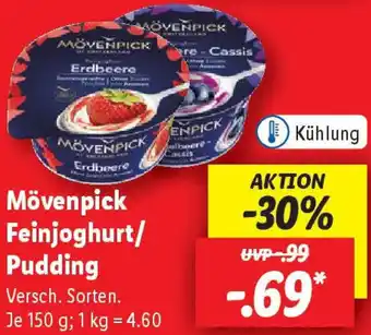 Lidl Mövenpick Feinjoghurt/ Pudding Angebot