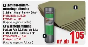 B1 Discount Baumarkt Wärmedämmung Angebot