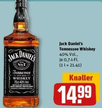 REWE Jack daniel's tennessee whiskey Angebot