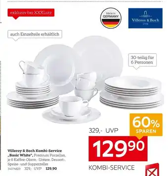 XXXLutz Villeroy & boch kombi-service „basic white“ Angebot