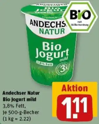 REWE Andechser natur bio jogurt mild Angebot