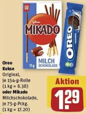REWE Oreo kekse oder mikado Angebot