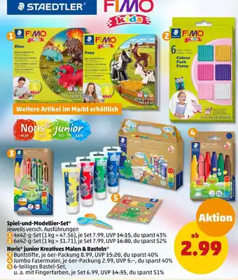 PENNY Staedtler, fimo oder noris junior spiel-und-modellier-set oder kreatives malen & basteln Angebot