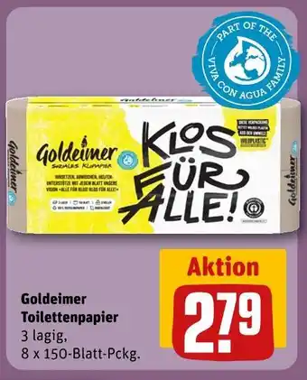 REWE Goldeimer toilettenpapier Angebot