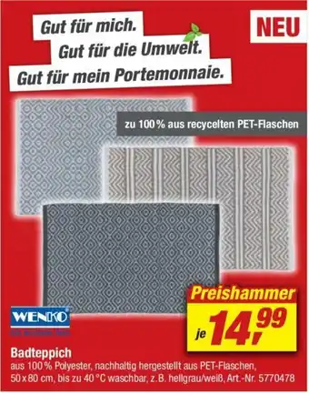 toom Baumarkt Wenko Badteppich Angebot