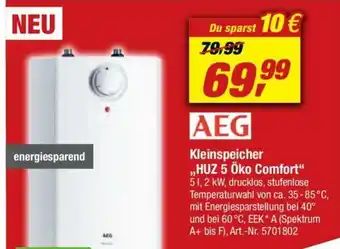 toom Baumarkt AEG Kleinspeicher HUZ 5 öko Comfort Angebot