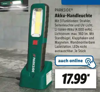 Lidl Parkside akku-handleuchte Angebot