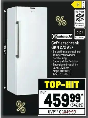 METRO Gefrierschrank Angebot