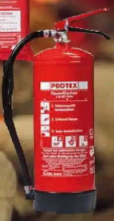 Globus Baumarkt PROTEX Pulverfeuerlöscher 6 kg mit Manometer Angebot