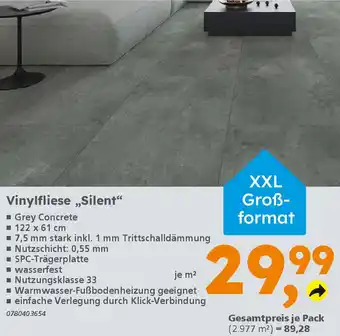 Globus Baumarkt Vinylfliese „Silent" Angebot