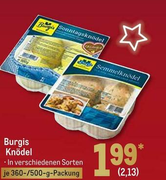 METRO Burgis knödel Angebot