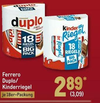 METRO Ferrero duplo/ kinderriegel Angebot