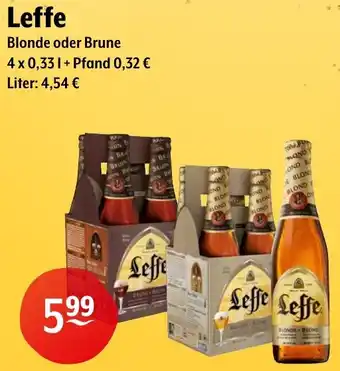 Getränke Hoffmann Leffe Blonde oder Brune Angebot