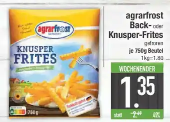 E-Center agrarfrost Back- oder Knusper-Frites Angebot