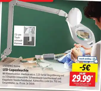 Lidl LIVARNO home LED-Lupenleuchte Angebot