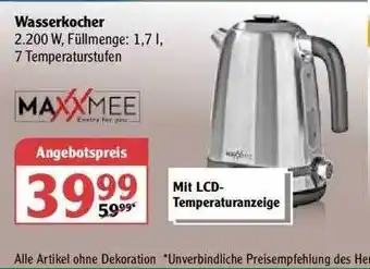 Globus Wasserkocher Angebot